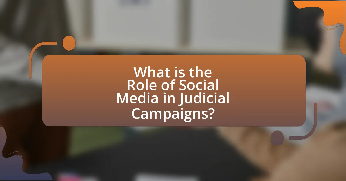 What is the Role of Social Media in Judicial Campaigns?